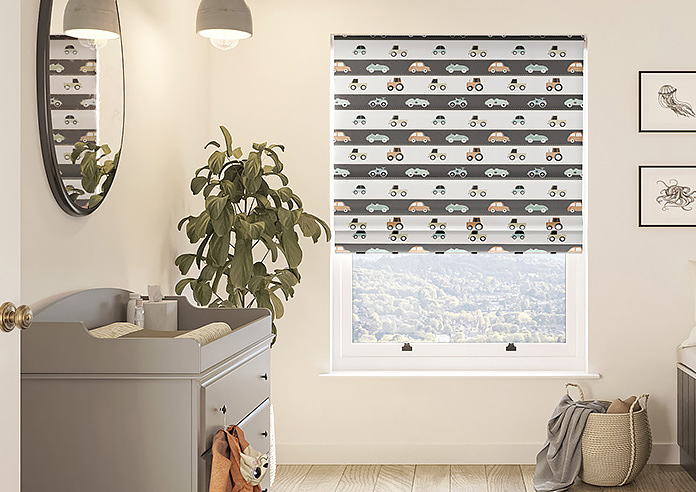 Brum Brum, Vintage - Twist&Fit Roman Blind - Image 3
